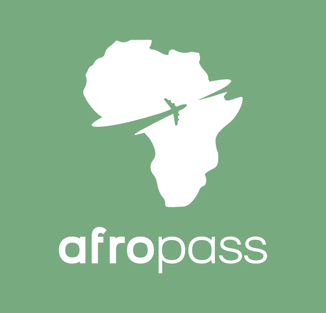 Afropass logo and identity artwork.